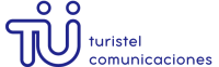 Logo Turistel Texto Azul H